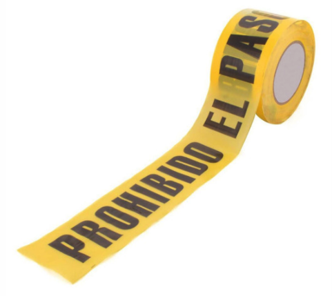 BANDA ADVERTENCIA PROHIBIDO EL PASO